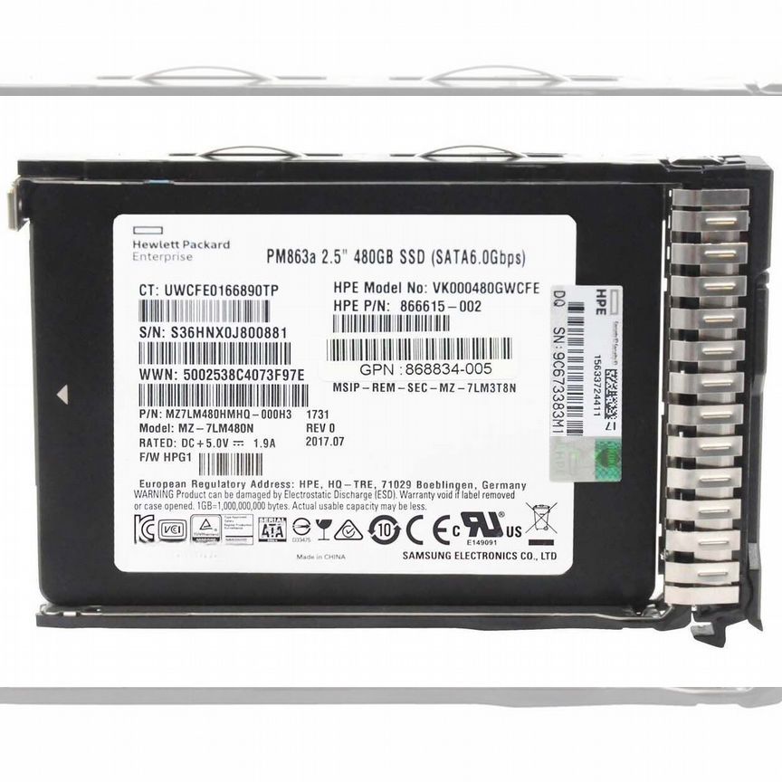[868818-B21] Ssd Hpе 480gb Vk000480gwcfe Sata3 2,5 868818-B21
