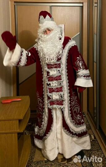 Костюм деда мороза с мешком новый