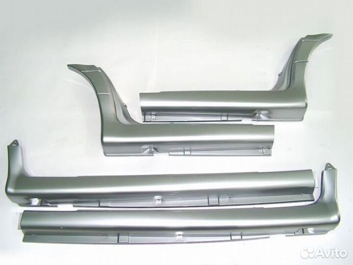 Ваз 2114 2115 обтекатели порогов цвет серебро
