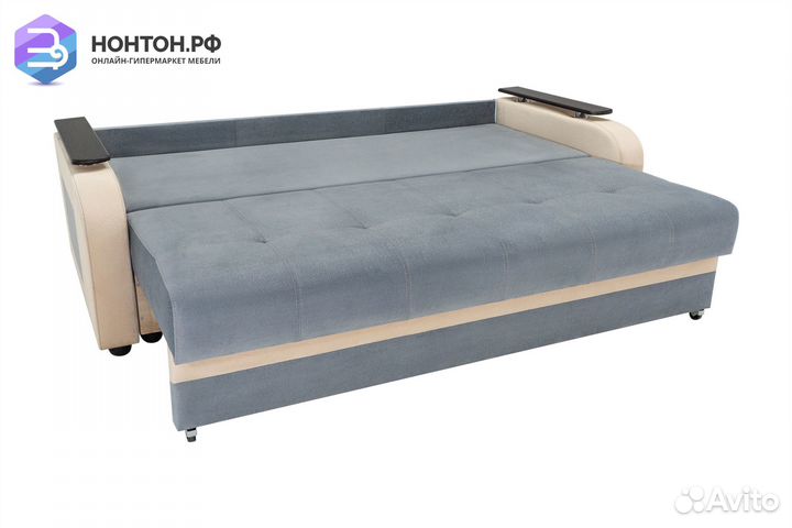 Диван еврокнижка Севилья серый