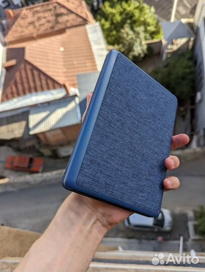 Чехол обложка Kindle Paperwhite 11 Fabric синий