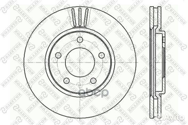 6020-9313V-SX диск тормозной передний Chrysler