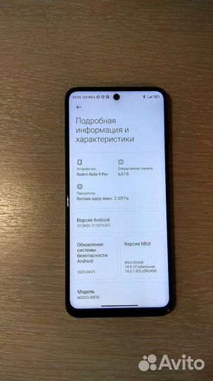Xiaomi redmi note 9 pro 6 128gb