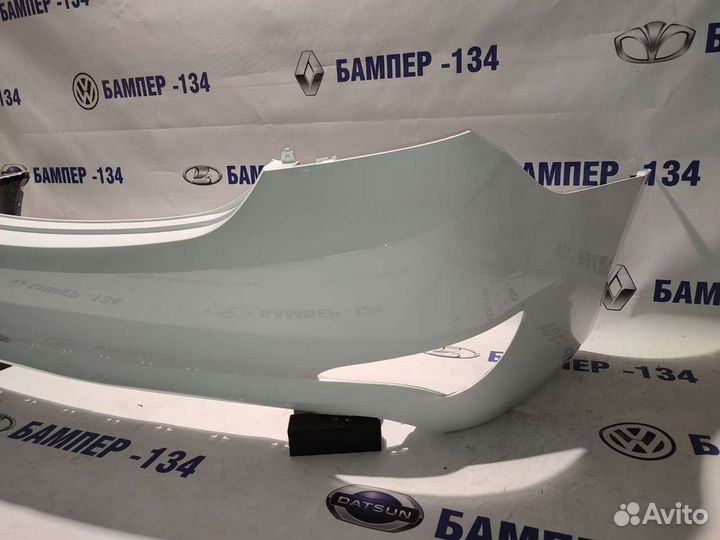 Задний бампер hyundai solaris 1 белый