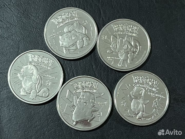 Ниуэ 1 доллар 2001 года покемон