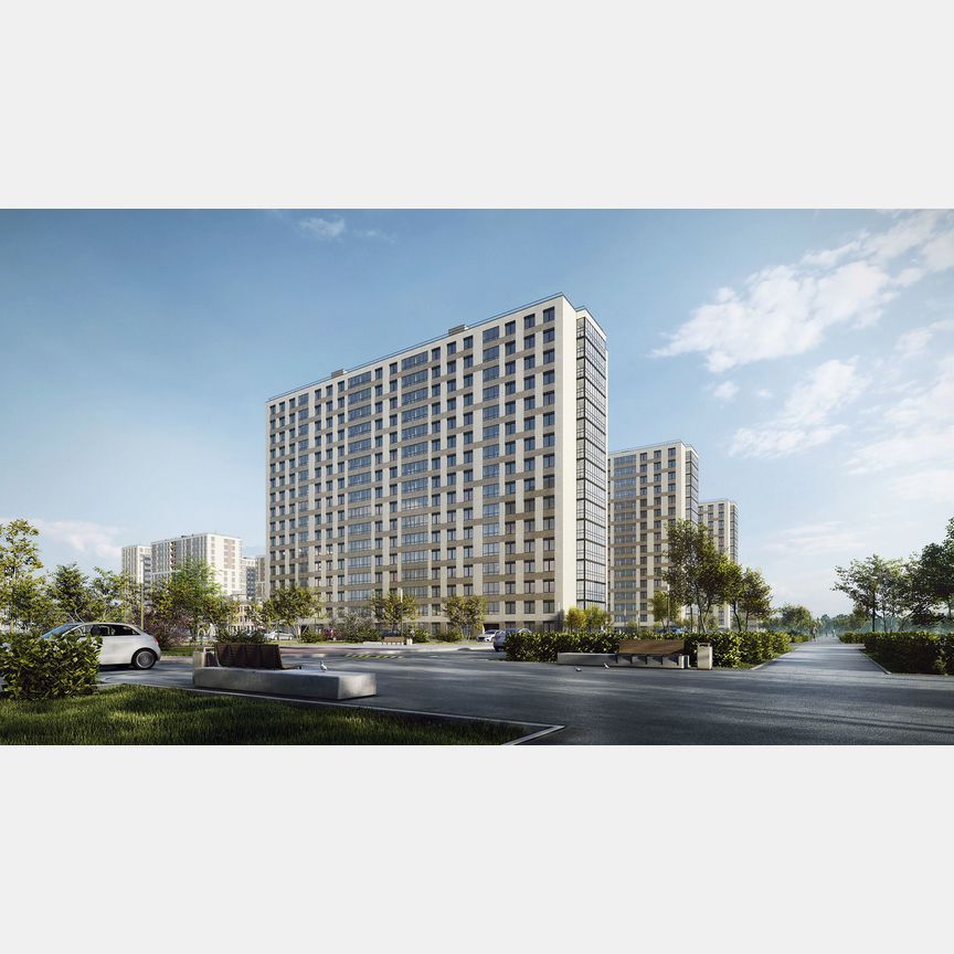 1-к. квартира, 39,5 м², 3/16 эт.