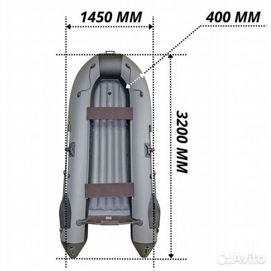 Лодка пвх Муссон 3200 нд