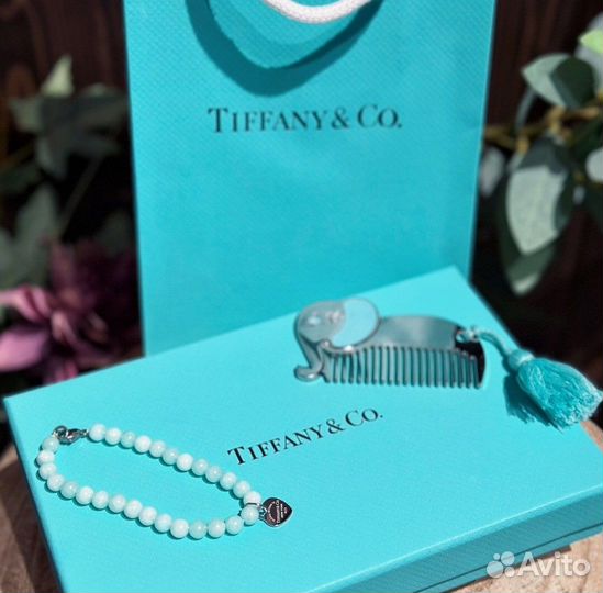 Детская серебряная расческа Tiffany&co