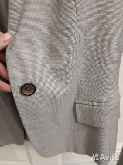 Серый пиджак жакет женский Zara 44