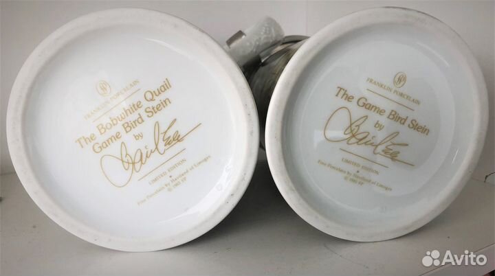 Коллекционная пивная кружка 1 л.Franklin Porcelain