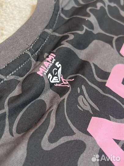 Футболка bape x inter miami черная