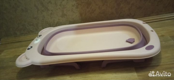 Ванночка для купания складная с матрасиком