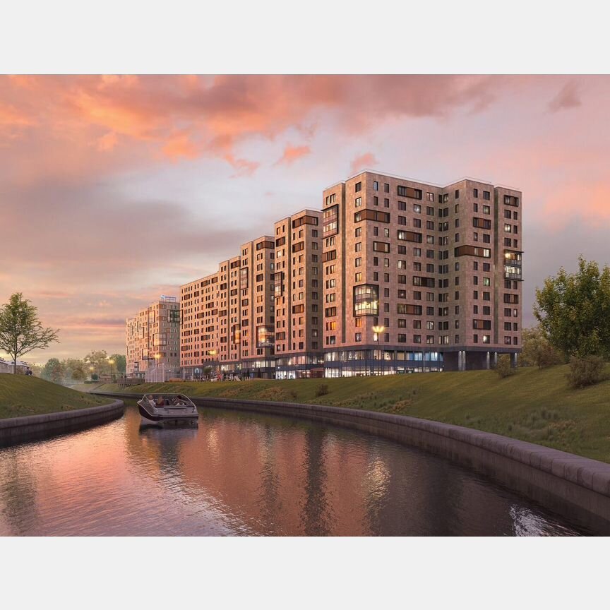 1-к. апартаменты, 41,4 м², 6/13 эт.
