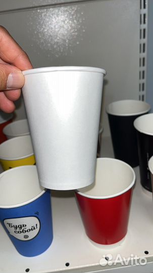 Бумажные стаканы 350 мл,d-90м 1000шт