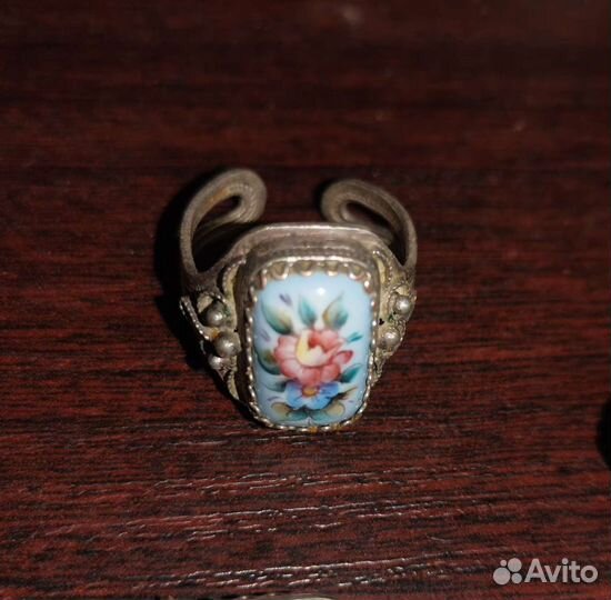 Финифть, кольцо, колье СССР