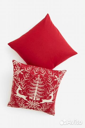 Наволочка новогодняя hm home 50*50 2шт
