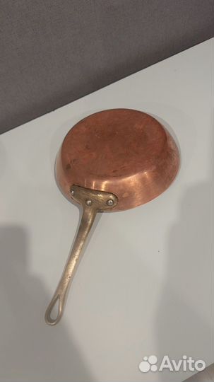 Медные сотейники и медная сковорода Франция