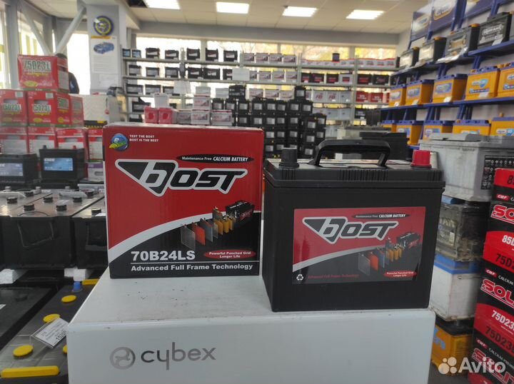 Аккумулятор 55Ач Bost B24LS толстая клемма Honda