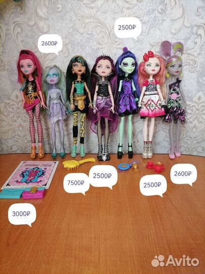 Кукла ever After high и монстр хай