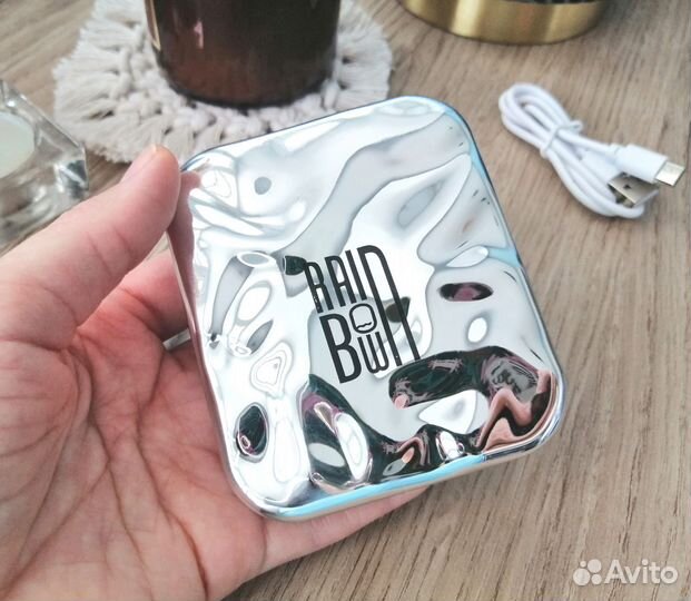 Зеркало карманное с подсветкой новое