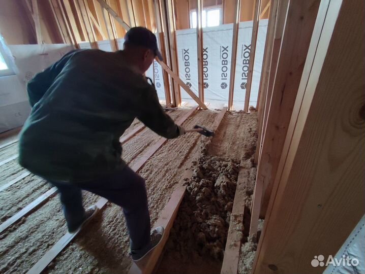 Льняной утеплитель Льноизол Flax задувной 90