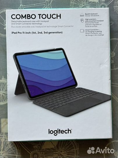 Чехол клавиатура для iPad pro 11 logitech