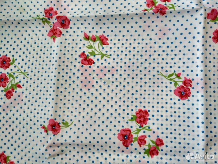 Отрез ткани. Ацетатный шёлк. Винтаж