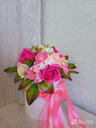 Букет из мыльных роз