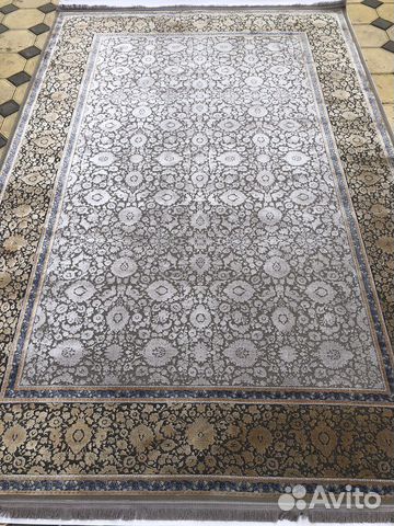 Ковер персидский шелковый 200х300 для зала на пол