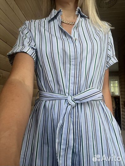 Платье рубашка zara s