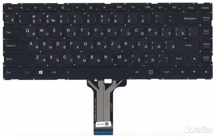 Клавиатура Lenovo Ideapad 100S-14IBR с подсветкой