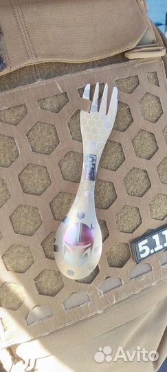 Титановая ложка - вилка TAD Gear, PDW