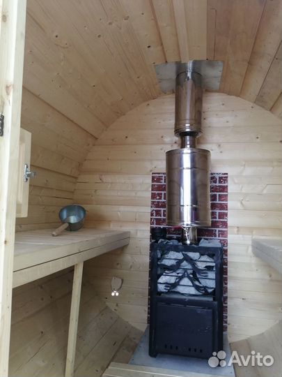 Баня бочка на колесах Аренда