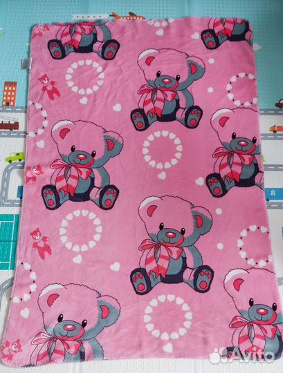 Плед детский плюшевый