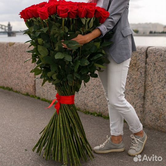 51 длинная роза до 150 см