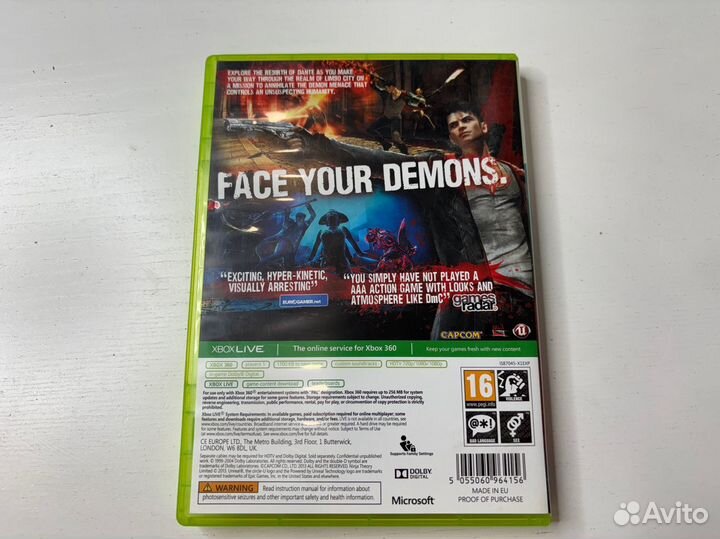 Devil may cry xbox 360 диск