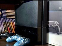 Sony PS4 + 100 игр в консоле, шитая