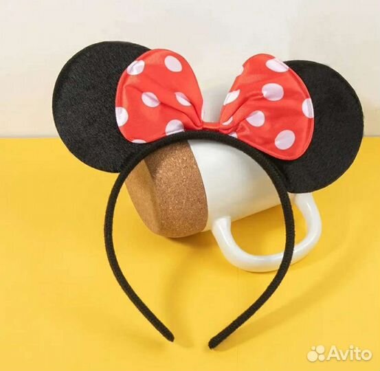 Ободок с ушками заколка резинка для волос