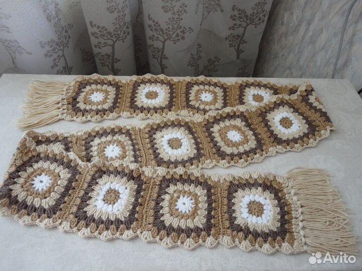 Осенние шарфы ручной вязки Handmade