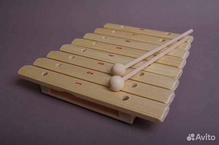 Ксилофон диатонический Ля мажор 8 пластин