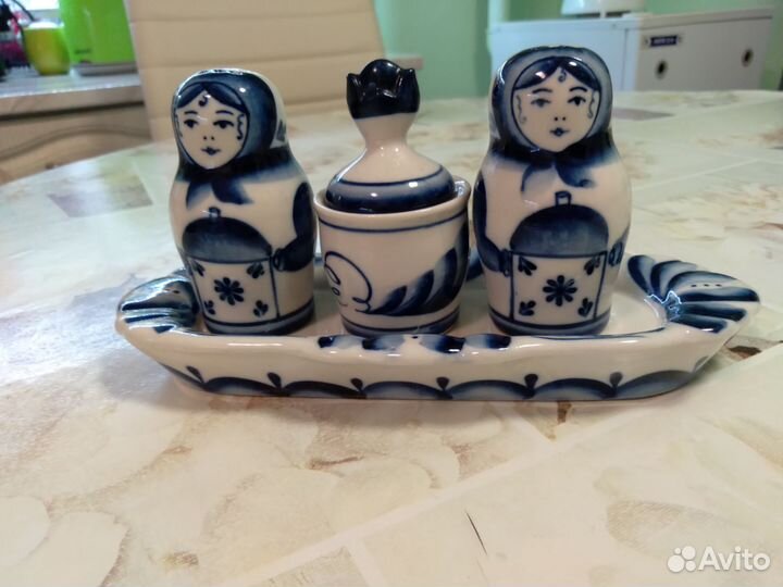 Набор для специй Гжель