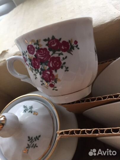 Кофейный сервиз Рига Новый.Фарфор. В упаковке