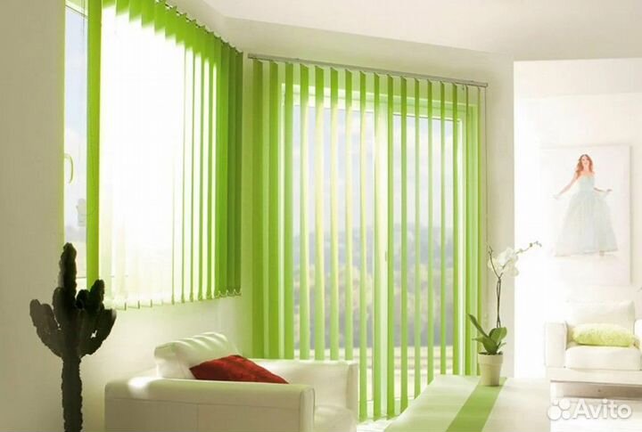 Вертикальные жалюзи тканевые пластиковые