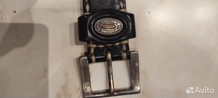 Мужской кожаный ремень ручной работы