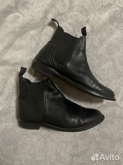 Ботинки челси zara 38 кожаные