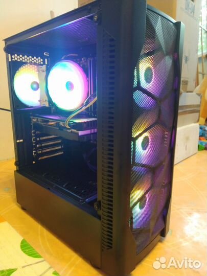 Новый Игровой с Intel 12100F RX6500 16GB SSD1000GB