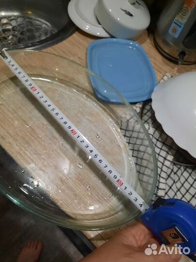 Форма для запекания стекло жаропрочное овальная