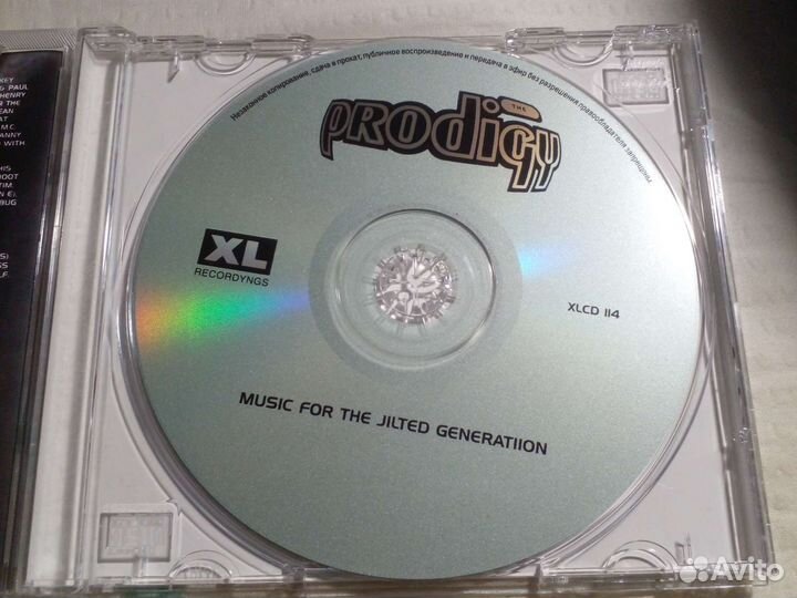 CD ' Prodigy' Music for the jilted generation.Лиц