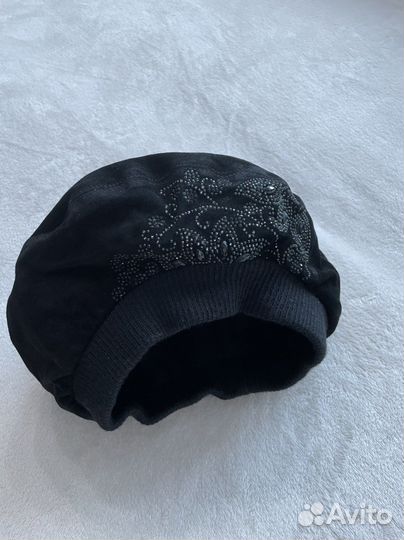 Берет замша зима новый