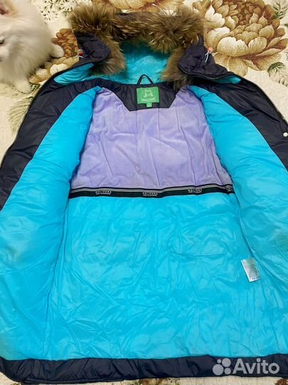 Пуховик зимний детский 134-150